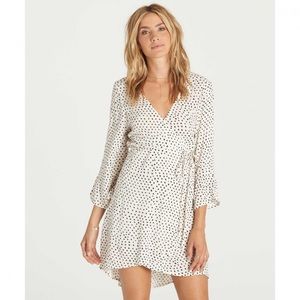 Billabong Wrap it Up Polka Dot Dress